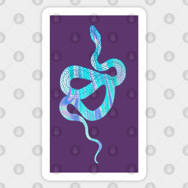 Anima mundi: the snake Sticker by Blacklinesw9